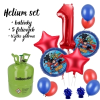 Hlium set - Vhodn set hlium a balniky Liga spravodlivosti 1