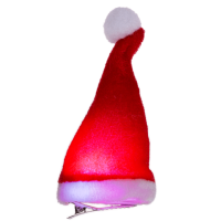 Mini iapoka Santa na klip s Led 12 cm