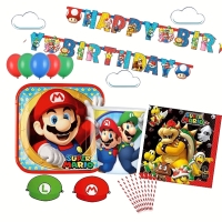Super Mario-Party sada s balnikmi zdarma-pre 8 osb