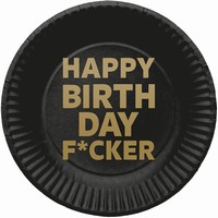 Taniere papierov Happy Birthday Fucker 23 cm, 8 ks