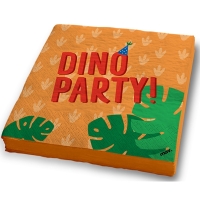Servtky papierov Dino party Color 33x33 cm, 20 ks
