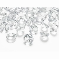Konfetky diamantov transparentn 20mm