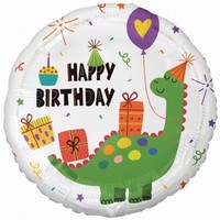Balnik fliov Happy Birthday Dino 45 cm