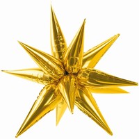 Balnik fliov Hviezda 3D 70cm zlat