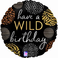Balnik fliov Wild Birthday ierny 46 cm