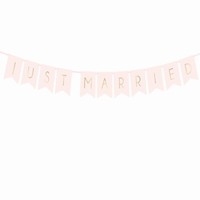 BANNER Just Married ruov 15x155cm