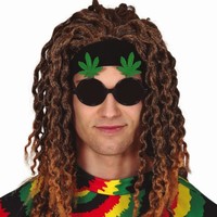 Okuliare ierne s listami marihuany