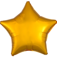 Balnik fliov Hviezda metalick zlat 48 cm