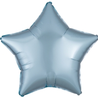 Balnik fliov Hviezda satnov pastelovo modr 48 cm
