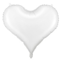 Balnik fliov Srdce biele 61 x 53 cm
