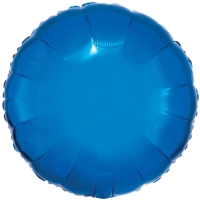 Balnik fliov metalick kruh modr 43 cm