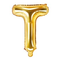 Balnik fliov psmeno T zlat 35 cm