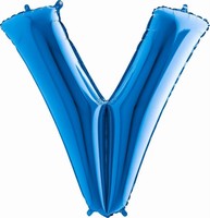 Balnik fliov psmeno modr V 102 cm