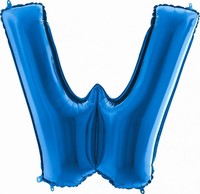 Balnik fliov psmeno modr W 102 cm