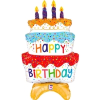 Balnik fliov samostatne stojaci Torta Happy Birthday 74x73 cm