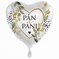 Balnik fliov srdce "Pn & Pani" 43 cm