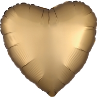 Balnik fliov Srdce satnov zlat 43 cm