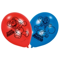 Balniky latexov Super Mario 22,8 cm (6 ks)