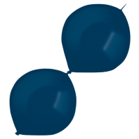 Balniky latexov spojovacie dekoratrske metalick nmorncky modr 30 cm, 50 ks