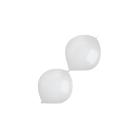 Balniky latexov spojovacie dekoratrske perleov biele 15 cm, 100