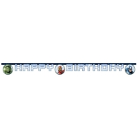Banner papierov Happy Birthday Avengers 2 m
