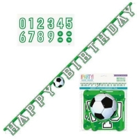 Banner papierov Futbal "Happy birthday"
