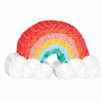Dekorcia papierov Retro Rainbow 11,4x19 cm