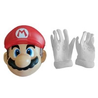 Doplnky ku kostmu Super Mario, maska a rukavice detsk