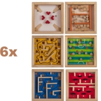 Dreven hra Labyrint mix druhov 9 x 9 cm