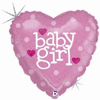 BALNIK fliov srdce s npisom Baby Girl