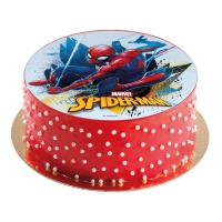 Fondnov list na tortu Spiderman 16 cm - bez cukru