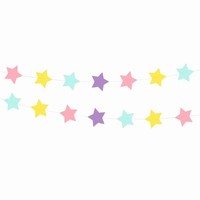 Girlanda pastelov hviezdy