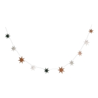 Girlanda vianon papierov hviezdy 2 m