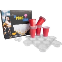 Hra Beer Pong s 22 kelmkami a 4 loptikami z plastu