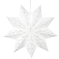 Hviezda papierov biela 50 cm 1 ks