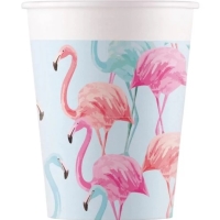 Kelmky papierov Tropical Flamingo 200 ml, 8 ks