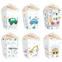 Krabiky na popcorn Aut 8,5 x 12,5 cm 6 ks