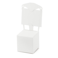 Krabiky s menovou bielou Stolika 5x5x13,5 cm (10 ks)
