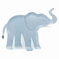 Papierov taniere v tvare slona, luxusn kvalita 8 ks