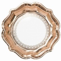 Taniere papierov Vintage Porcelan Rose Gold 23 cm, 12 ks