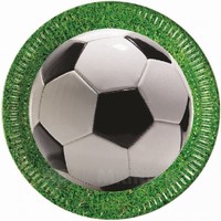 Tanieriky Eko papierov - Futbal 23 cm, 8 ks