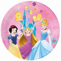 Tanieriky papierov Princess Disney Live Your Story 23 cm, 8 ks