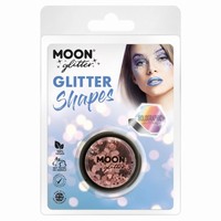 Trblietky Glitter Shapes holografick Rose Gold