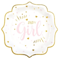 Taniere papierov Baby Girl 21 x 21 cm 10 ks