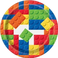 Tanieriky papierov Lego 18 cm 8 ks