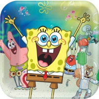 Tanieriky papierov SpongeBob 23 x 23 cm 8 ks