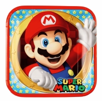 Tanieriky papierov Super Mario 23 cm, 8 ks