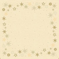 Obrus papierov Dunicel svetlo lt so zlatmi hviezdami 84 x 84 cm 1 ks