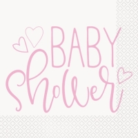 Servtky papierov Baby Shower ruov 16 ks