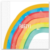 Servtky papierov Rainbow Party 33 x 33 cm 20 ks